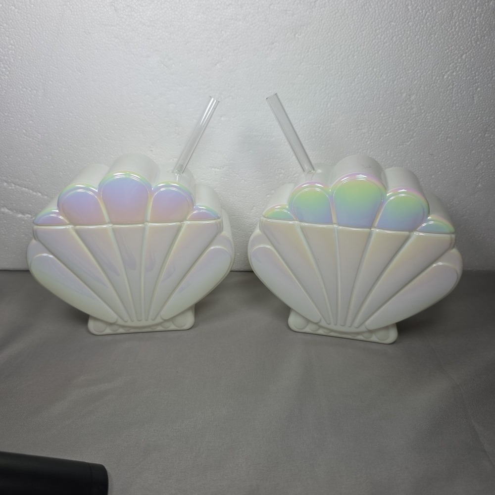 Set of 2 Sun Squad Figural Shell Tumbler-Iridescent